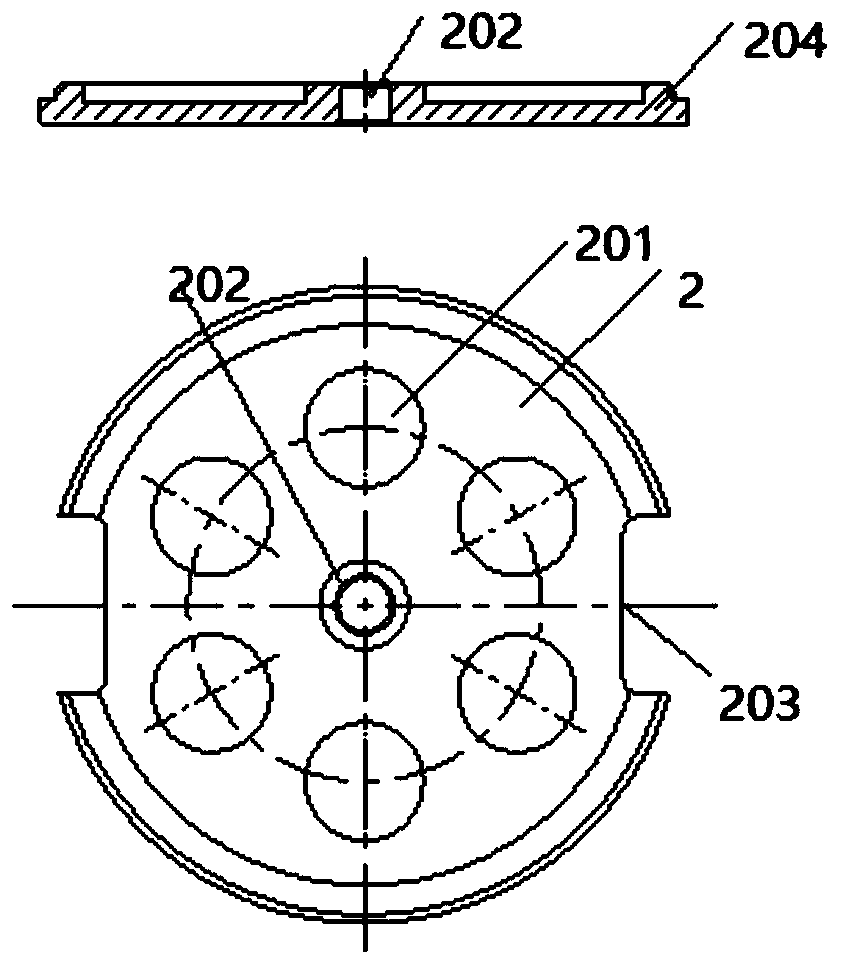 Device with distance measuring, force specifying and precision taper sleeve dismounting