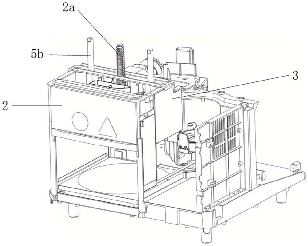 Pancake pressing device for pancake baking machine and pancake baking processing mechanism