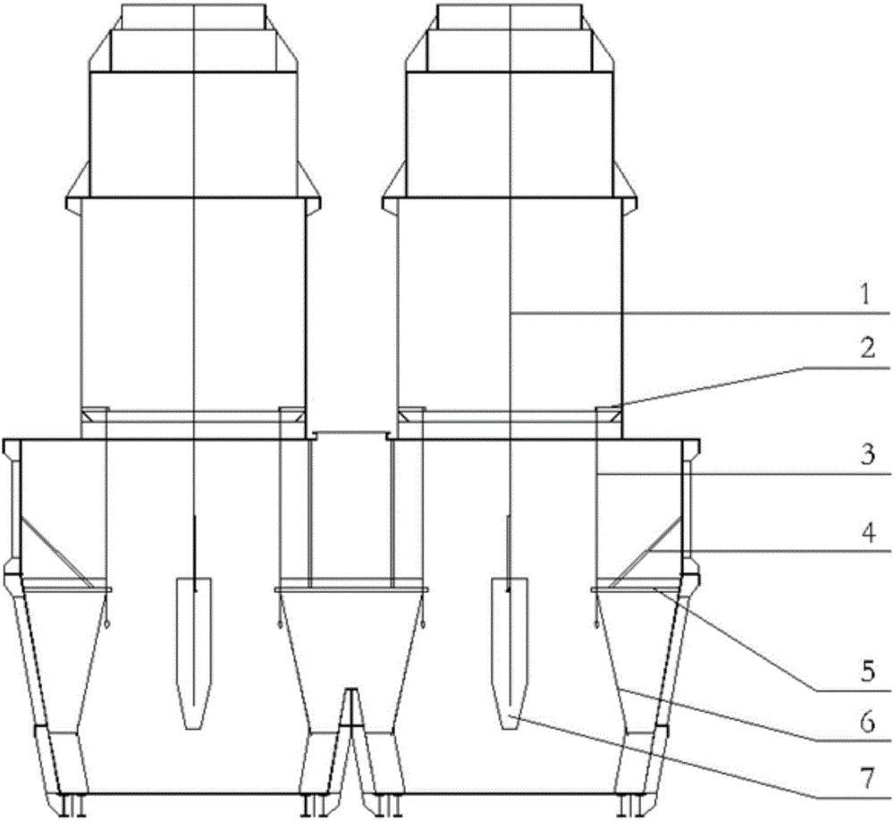 Twin-chamber limekiln masonry measuring and positioning method