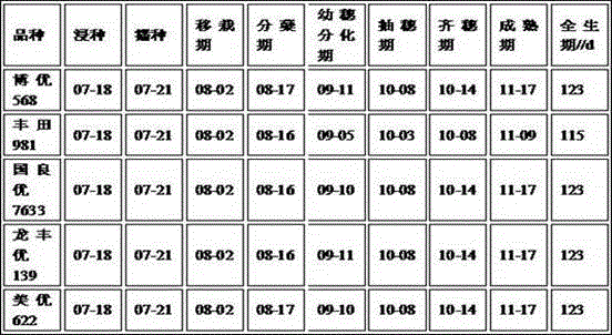 Difference-comparison technology method for breeding new late-rice varieties