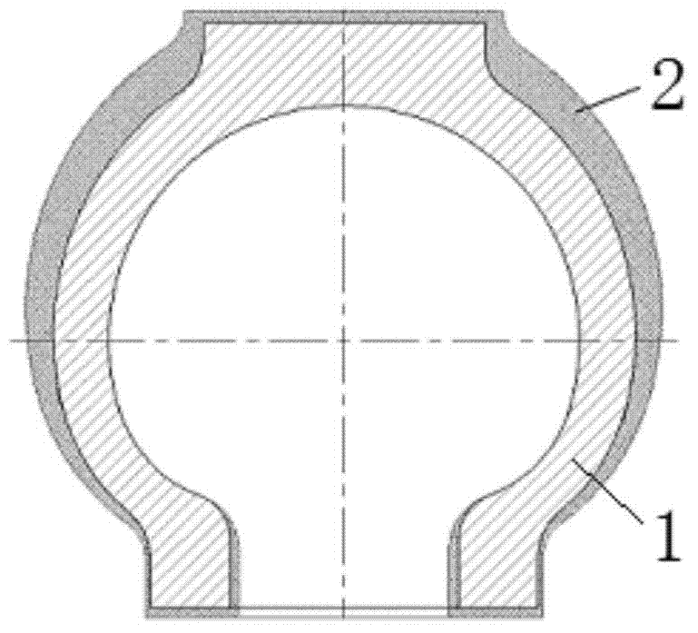 Casting method of mud pump air dome shell for bearing pressure
