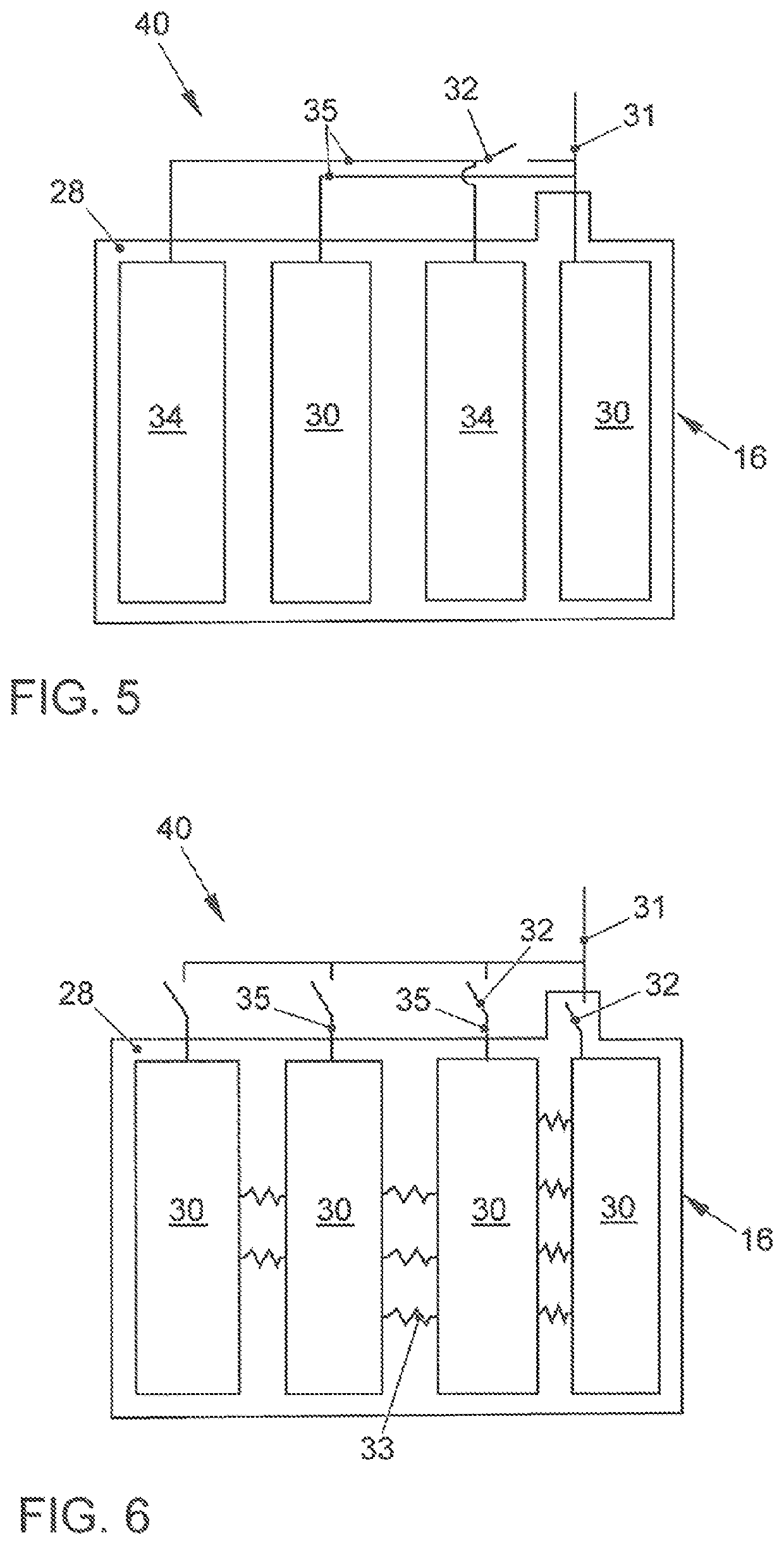 Electrical contact device for a fuel cell stack