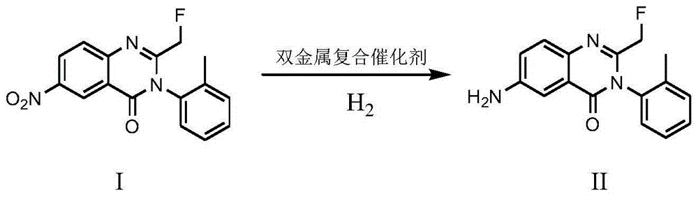 Bimetallic composite catalyst for preparing afloqualone and method for preparing afloqualone