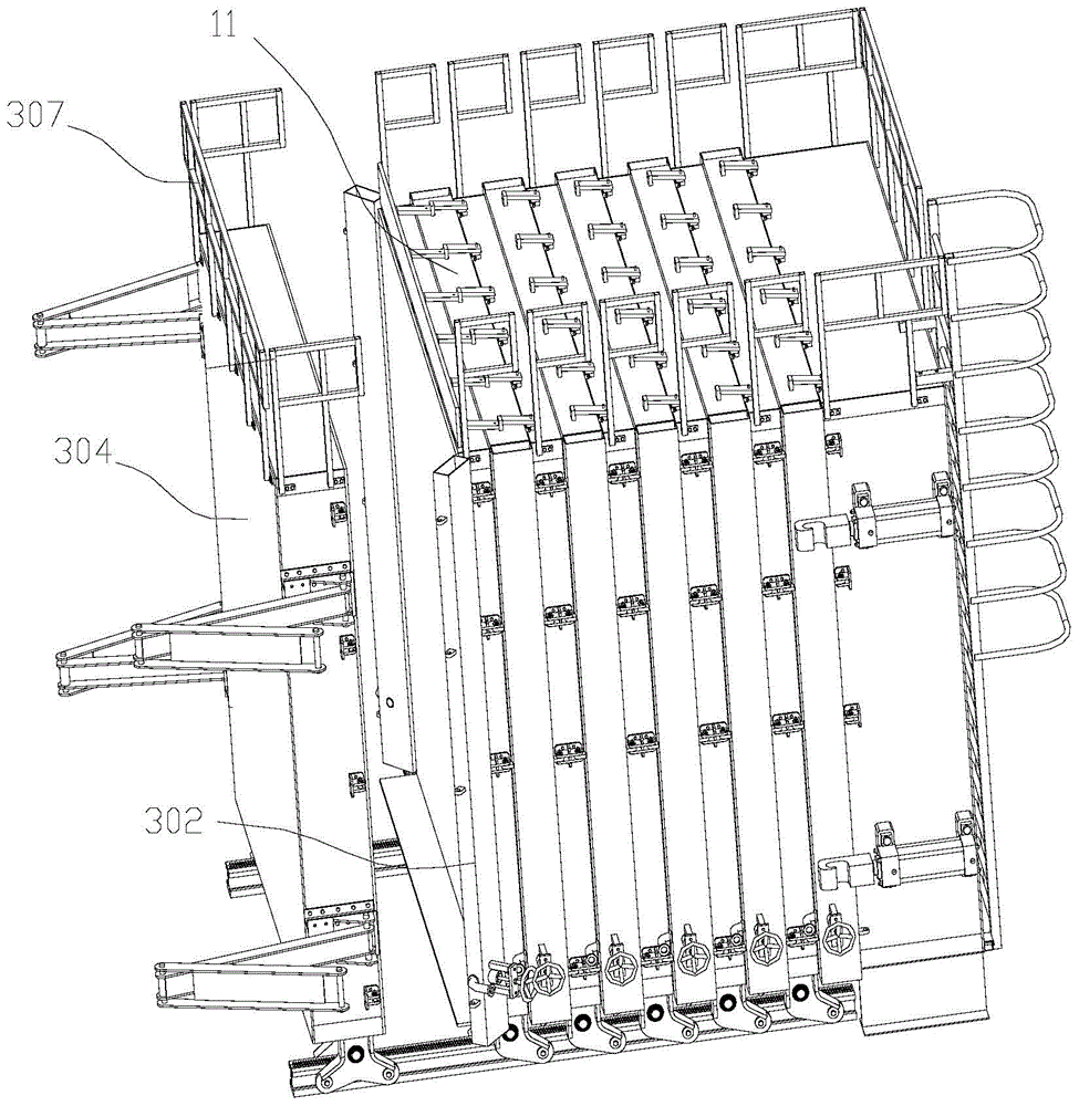 Group erecting formwork for prefabricated parts