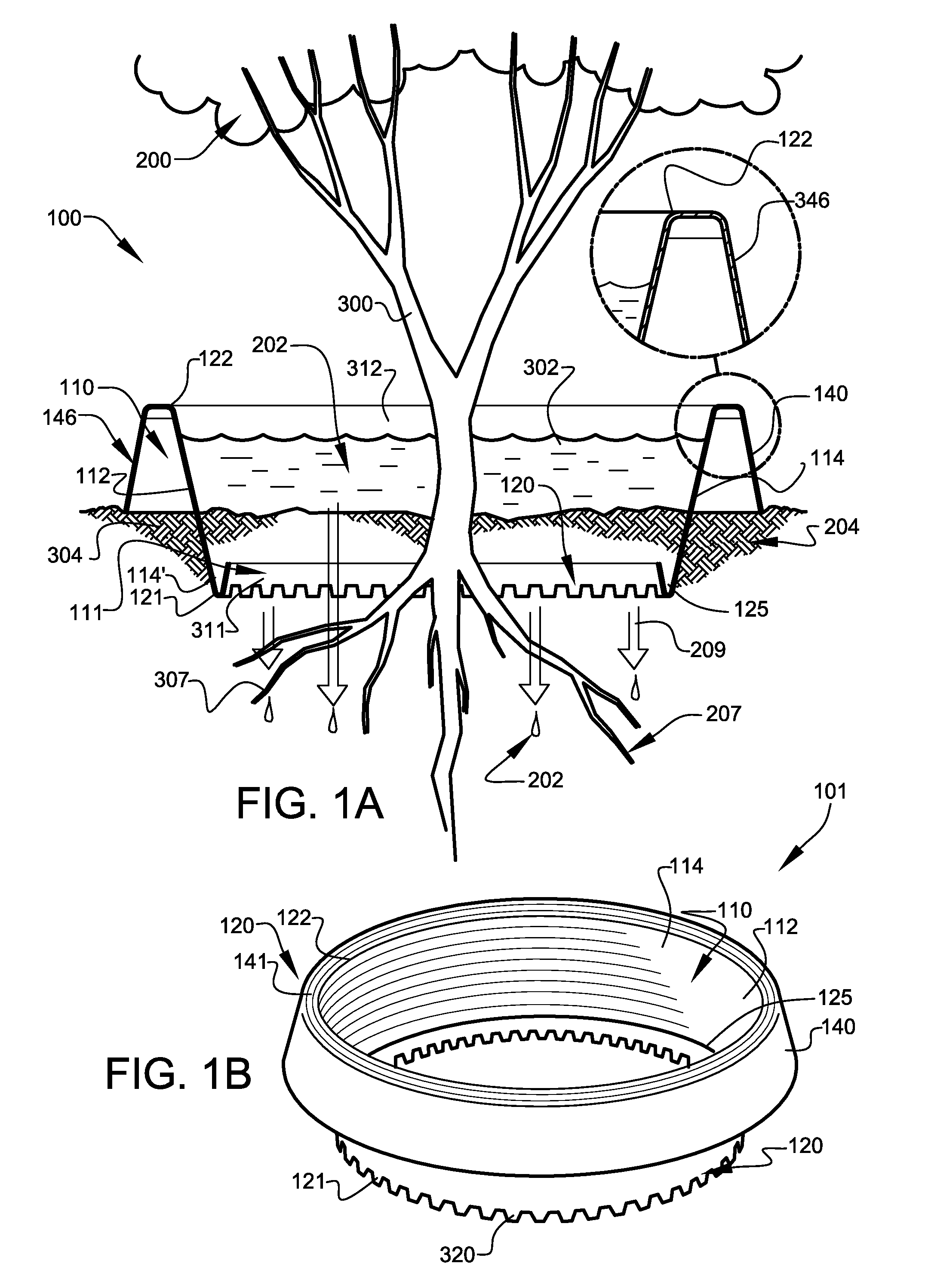 Tree and plant watering systems