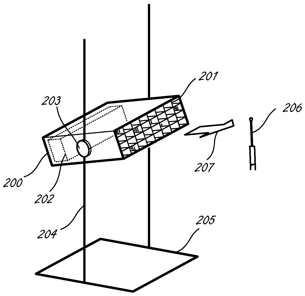 Wind field environment pool fire burning rate test device for eliminating wind interference