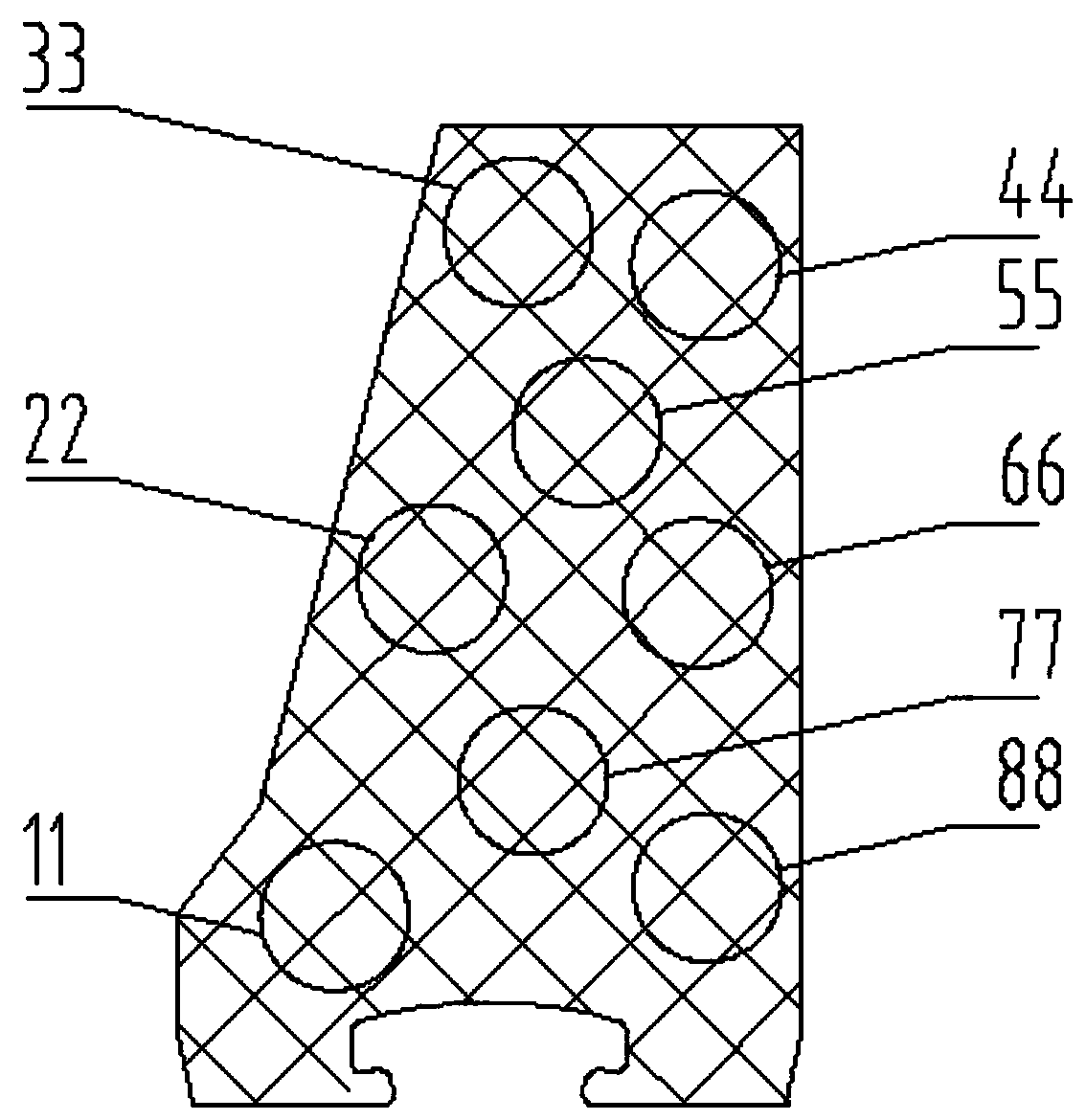 Cut-resistant rubber lining