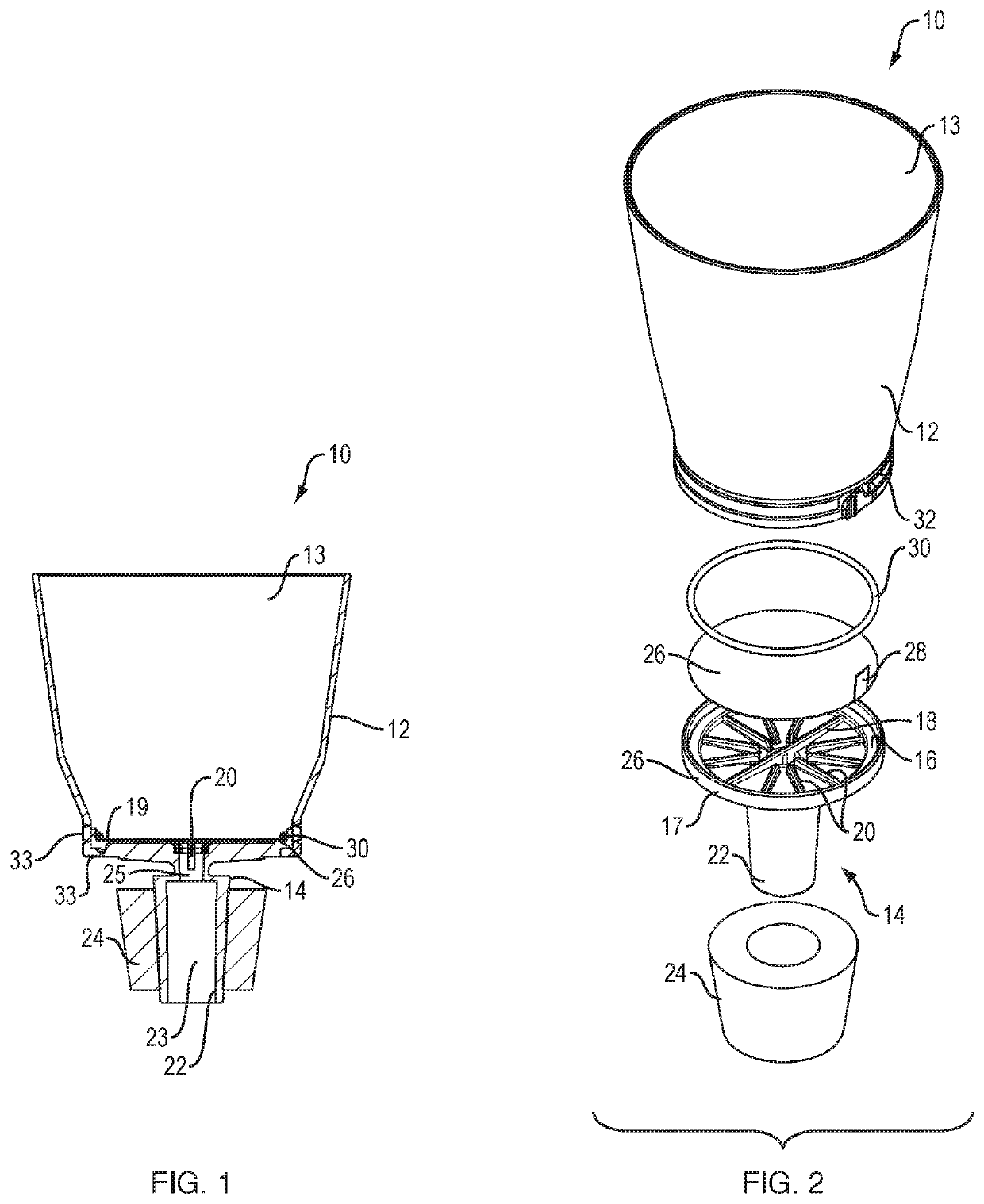 Break-away filter housing apparatus