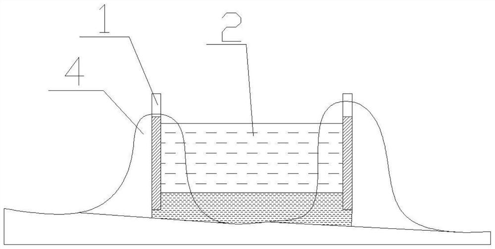 Rapid temporary cofferdam construction method