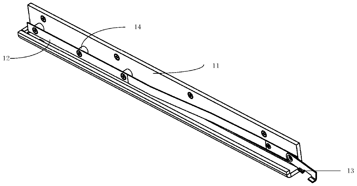 Rapid battery pack replacement device for floor scrubber and floor scrubber