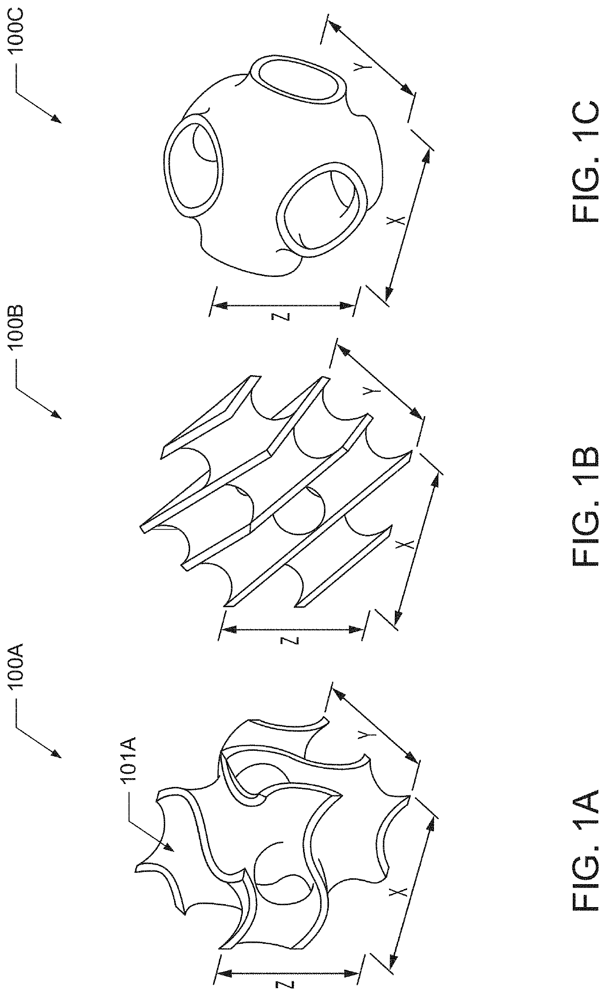 Sheet based triply periodic minimal surface implants for promoting osseointegration and methods for producing same