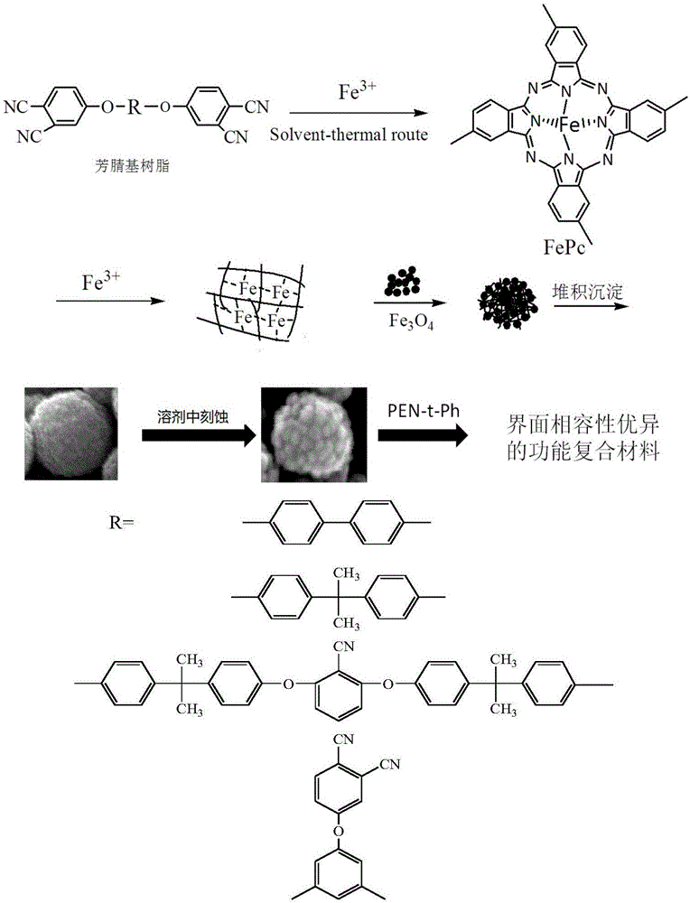 Preparation of surface roughened magnetic nano-microspheres and composite materials thereof
