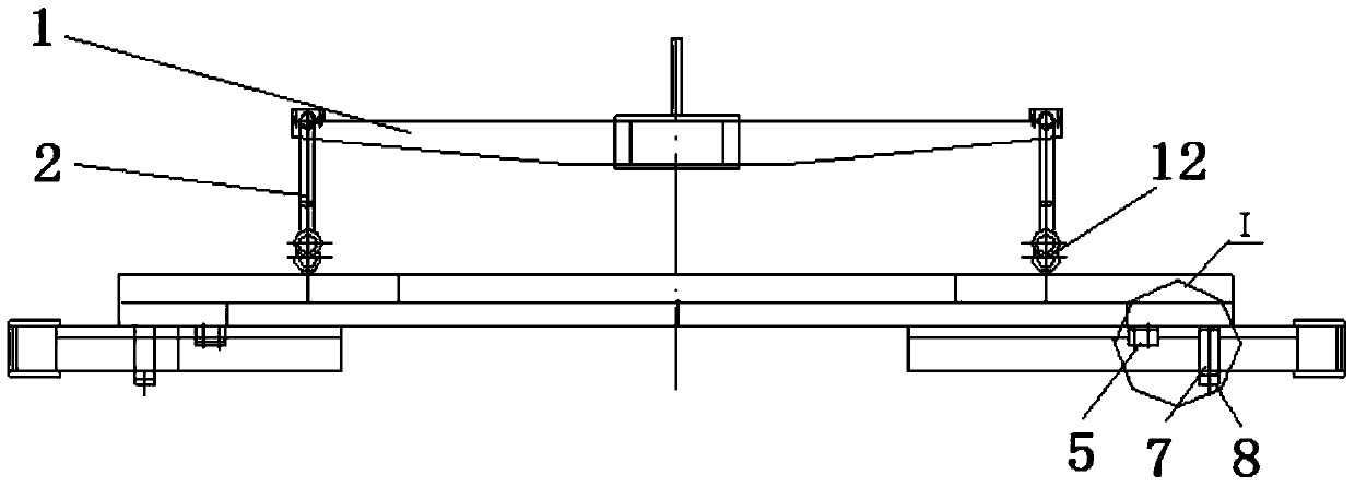 A transformer coil annular axial compression device and compression method