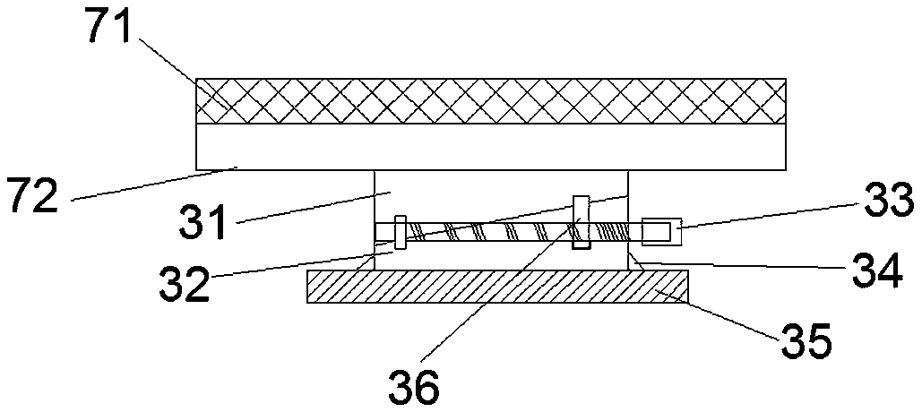 Simple and adjustable track support system and construction method thereof