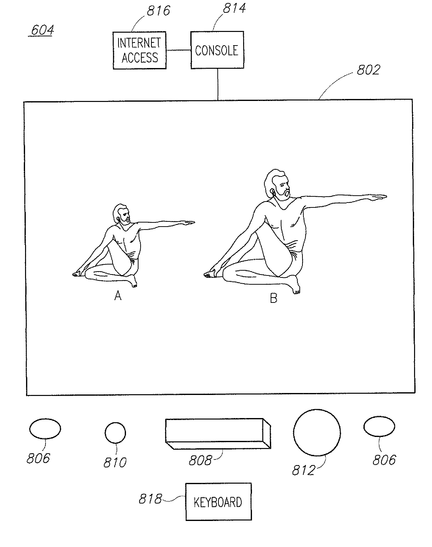 Method and apparatus for sharing a physical activity between several people