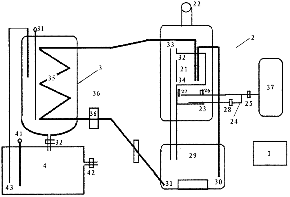 Oil storage tank heating and oil-water-sand separating device for oil field
