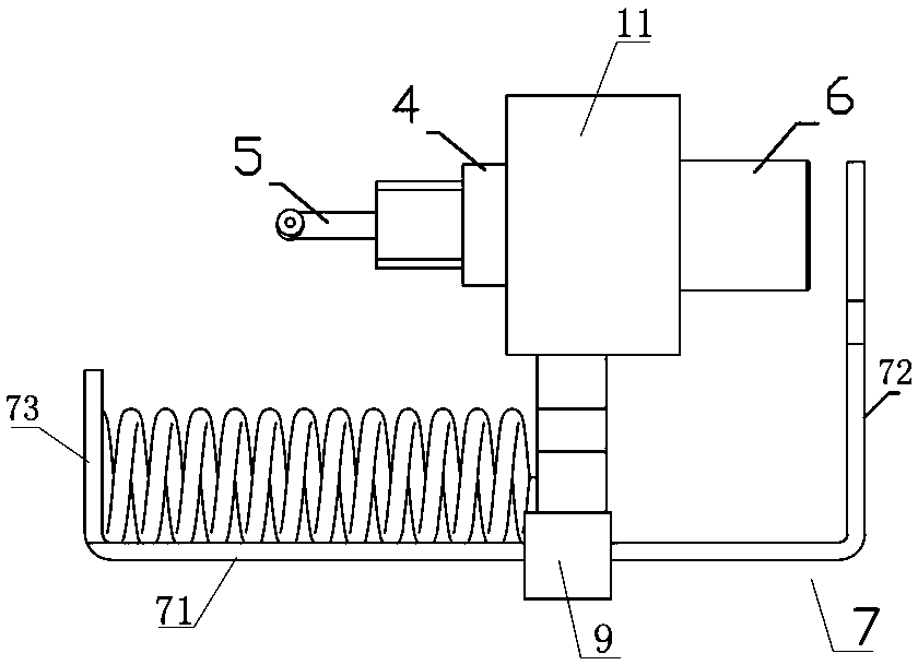 Gear adjusting tool of dry type transformer and using method of tool