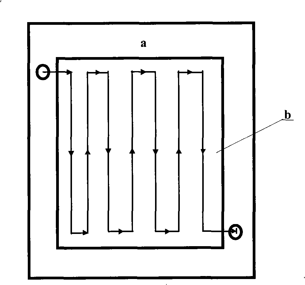 Double pole plate for fluid flow battery