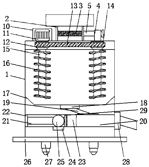 Automatic feed-putting feeder for broiler chicken breeding