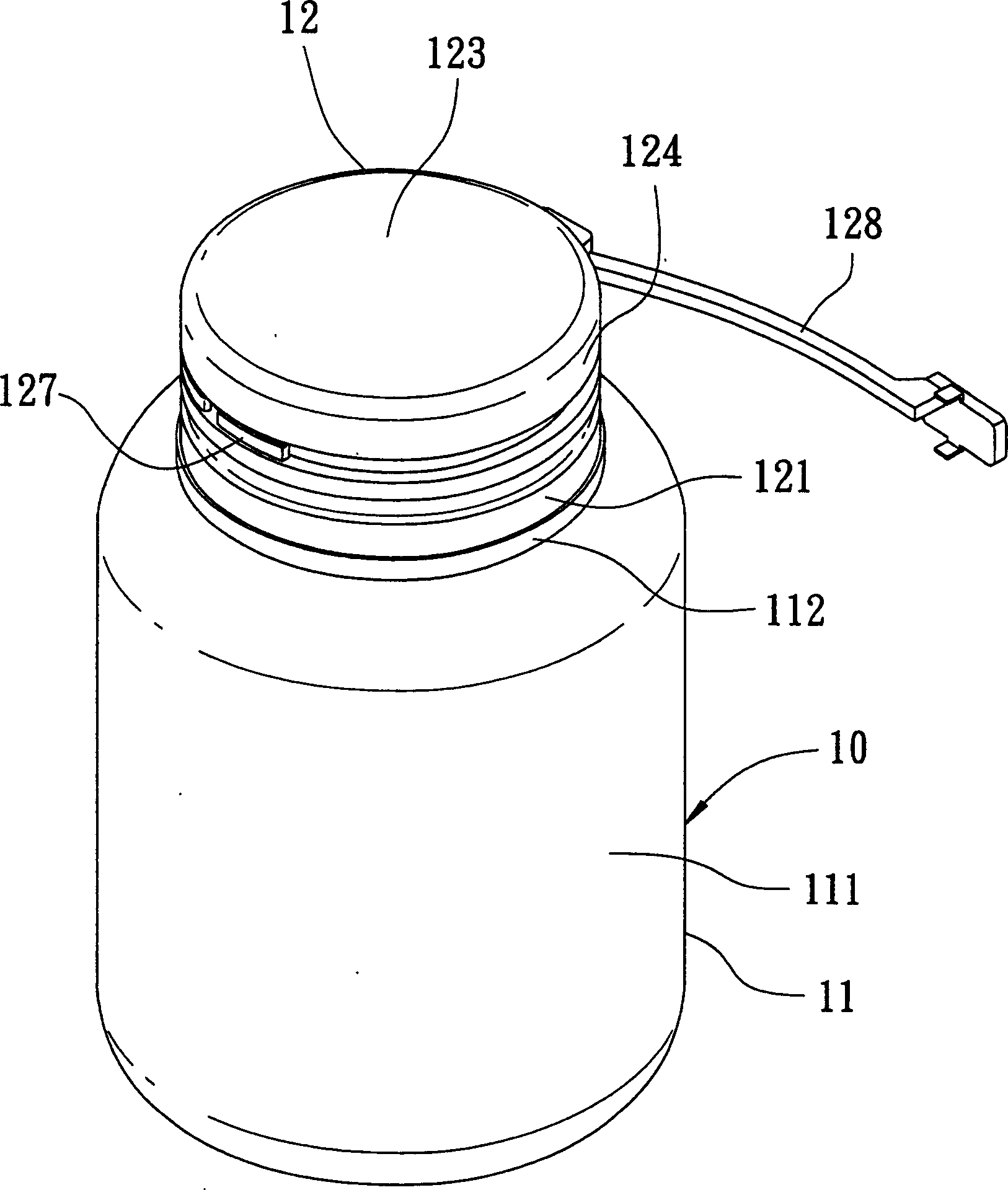 Non-circular container possessing safety annular band