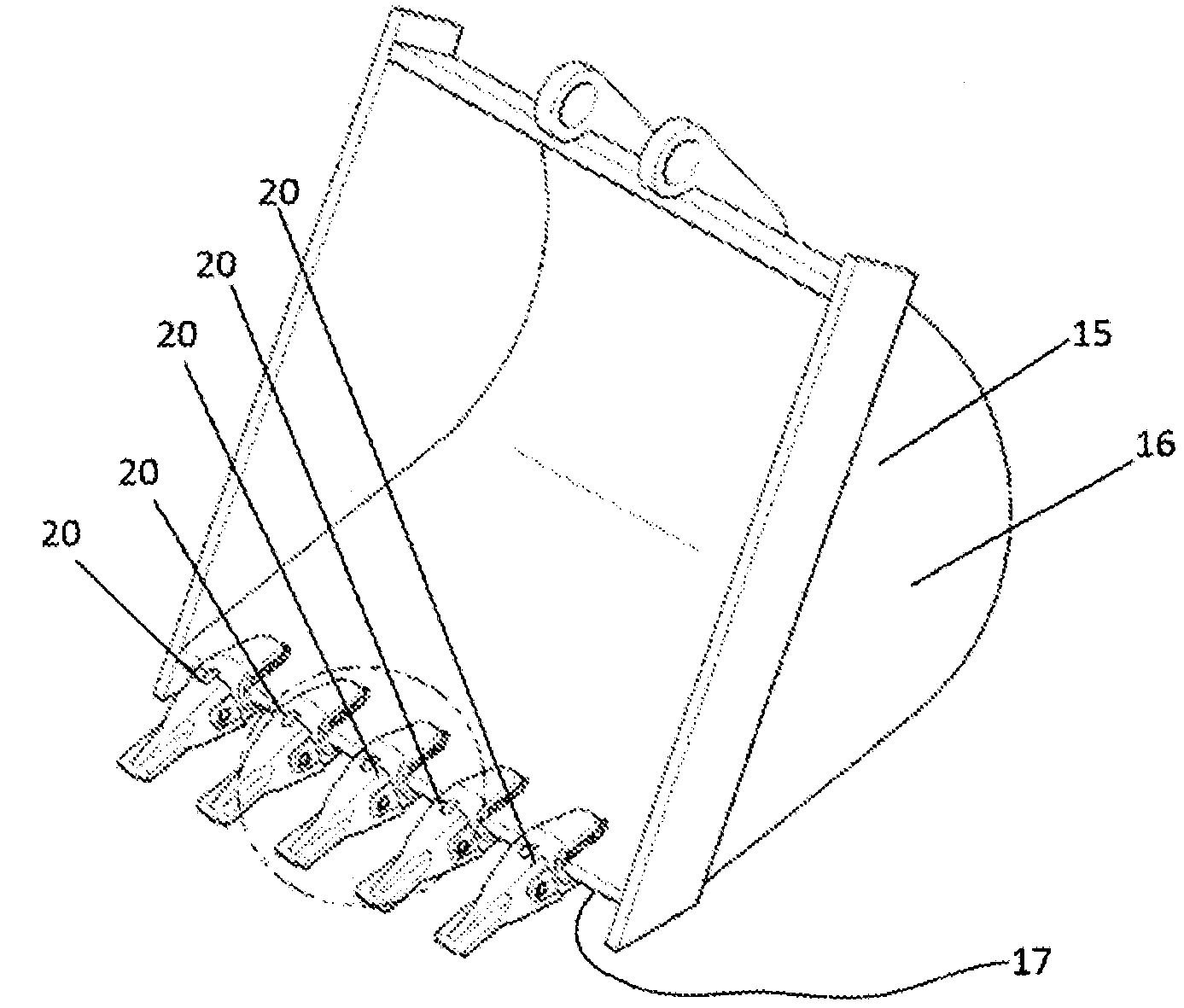 Excavating tooth wear indicator and method