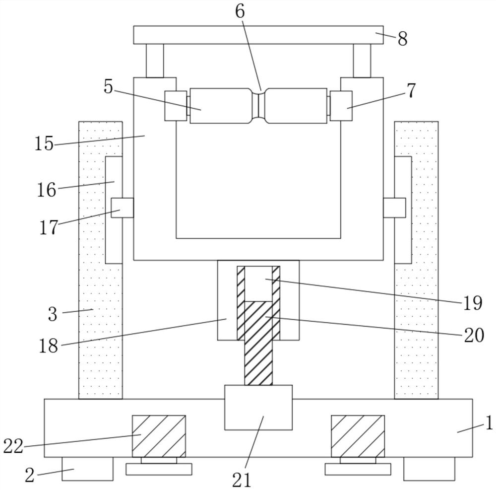 A kind of elevator landing door pendulum impact deformation test device and method