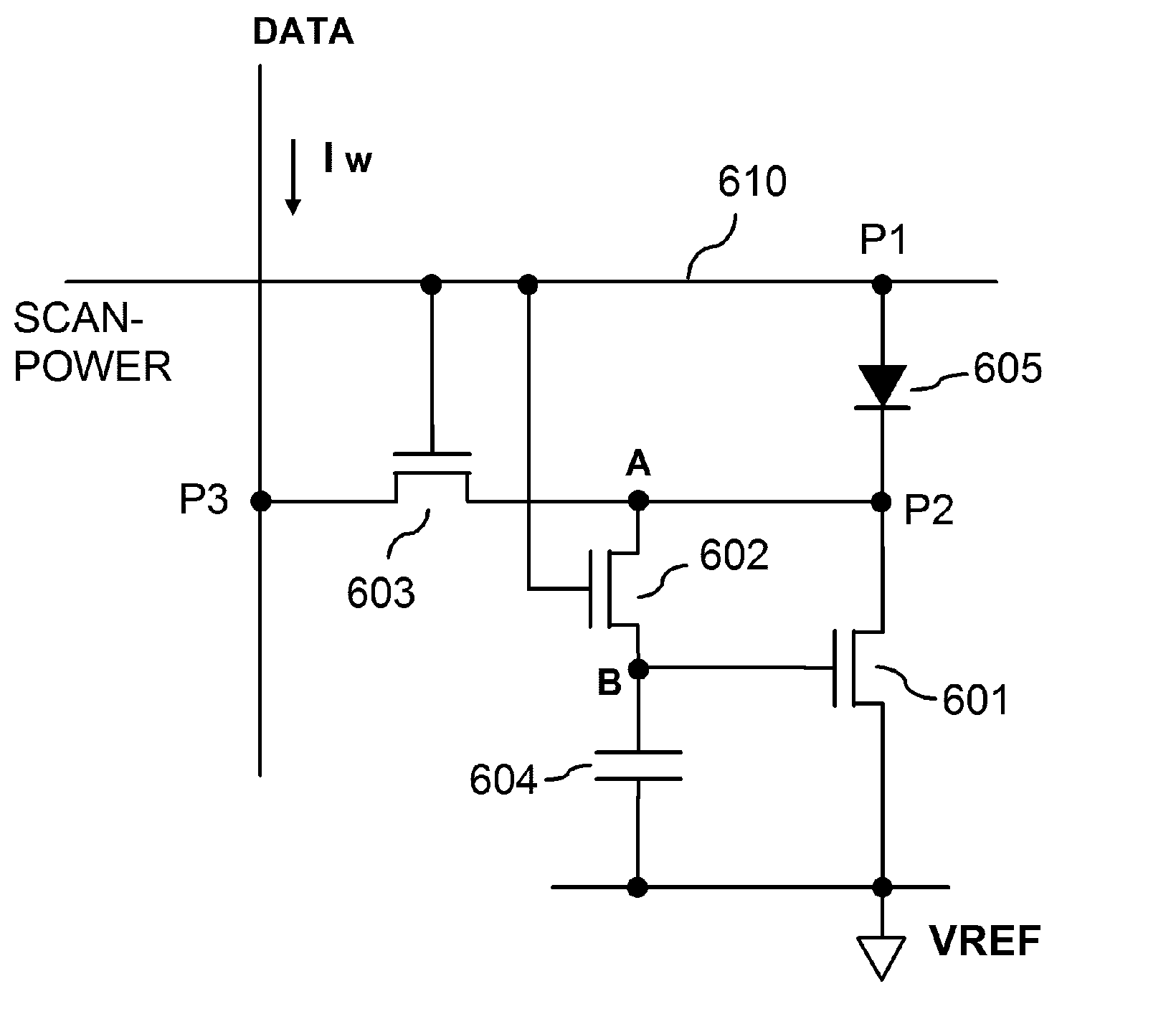 Light emitting device display circuit and drive method thereof