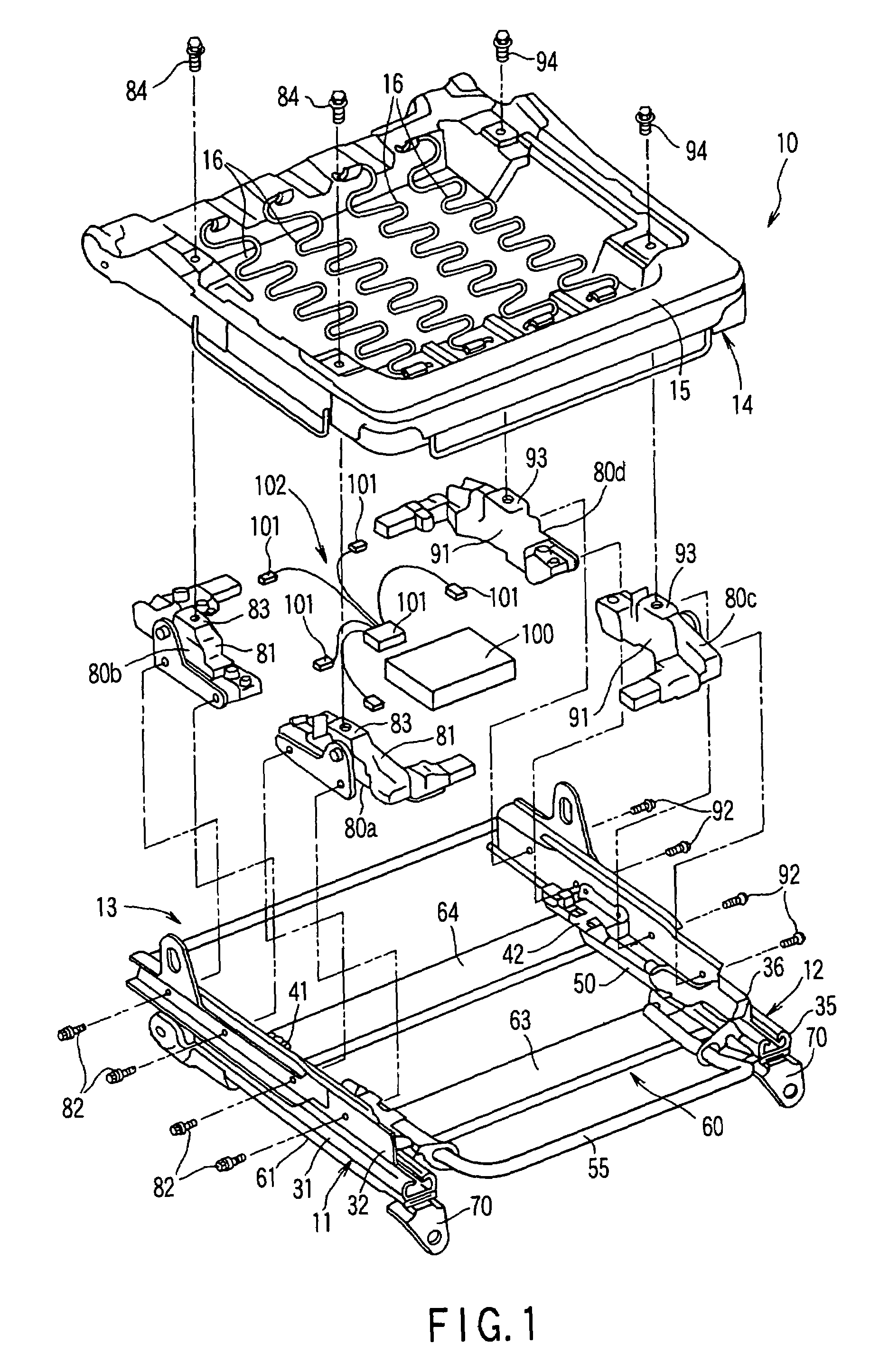 Vehicular seat apparatus