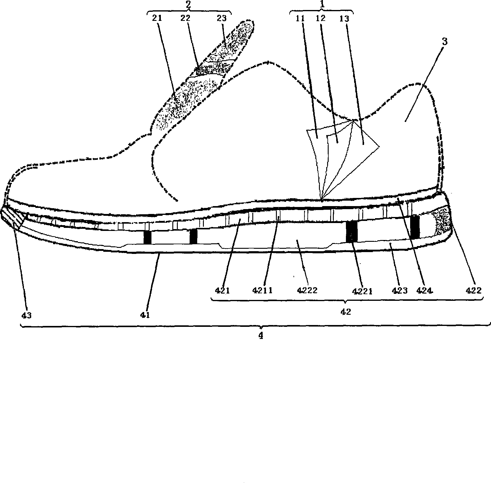 Waterproof, moisture-conductive shoes