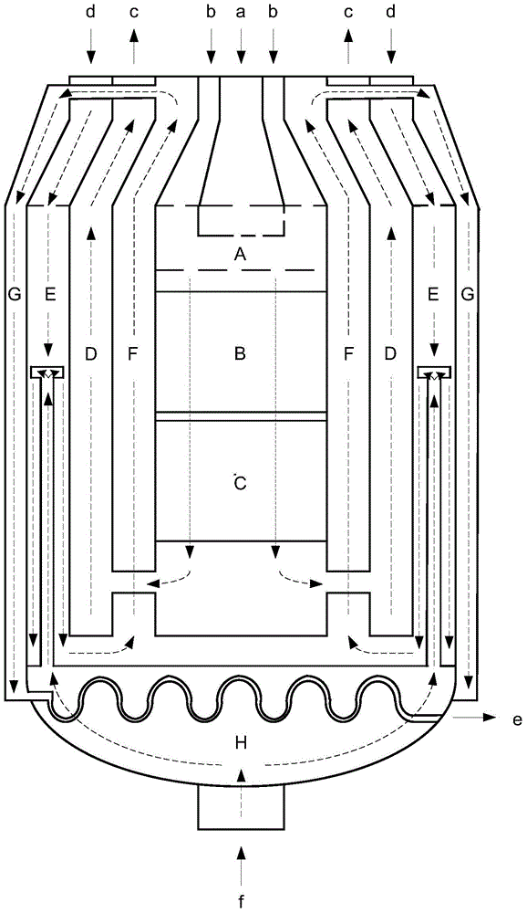 Reforming hydrogen preparing device capable of recycling pressure swing absorption desorption gas and technique thereof