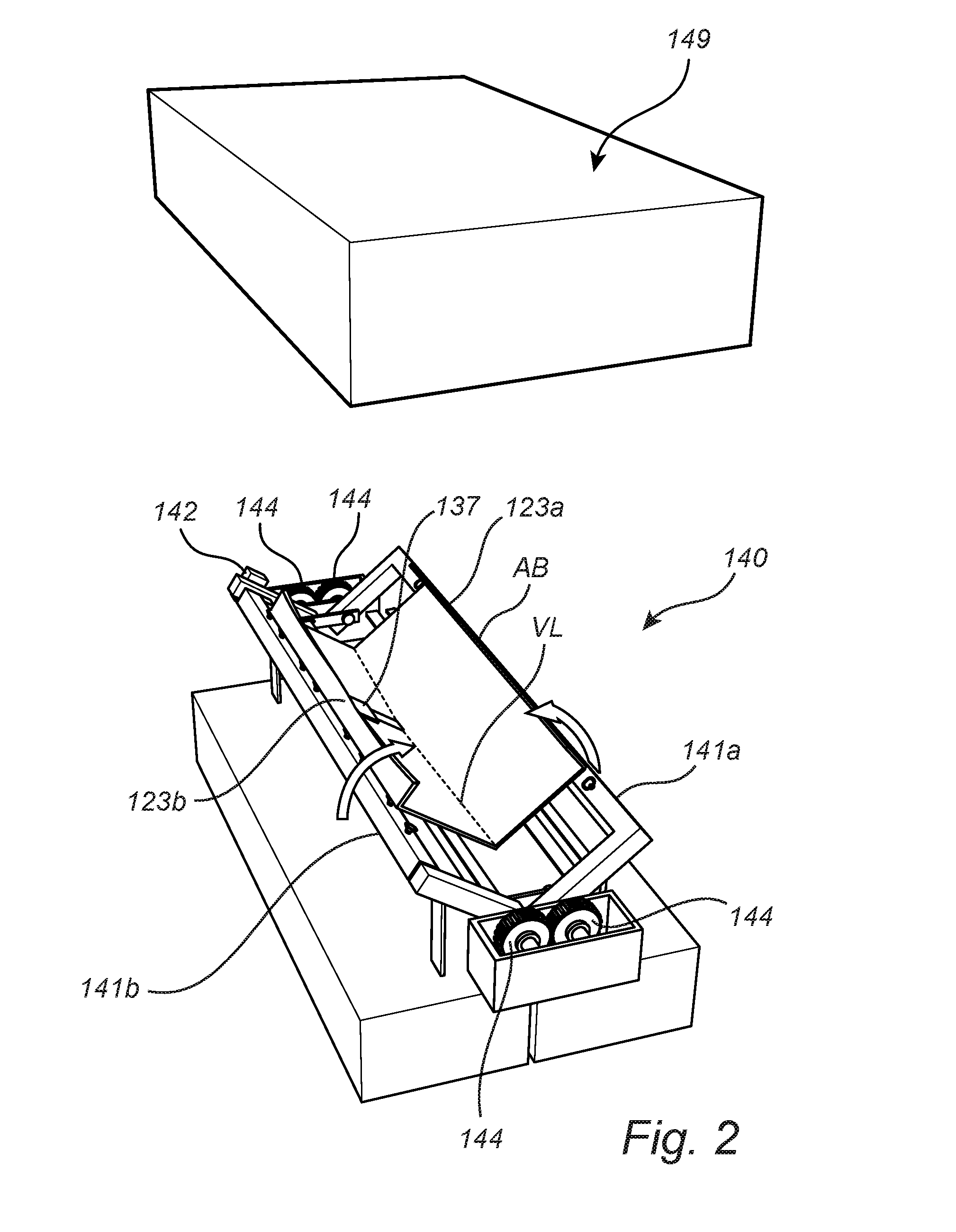 Folding device, use of the same and a method for producing an information presenting device