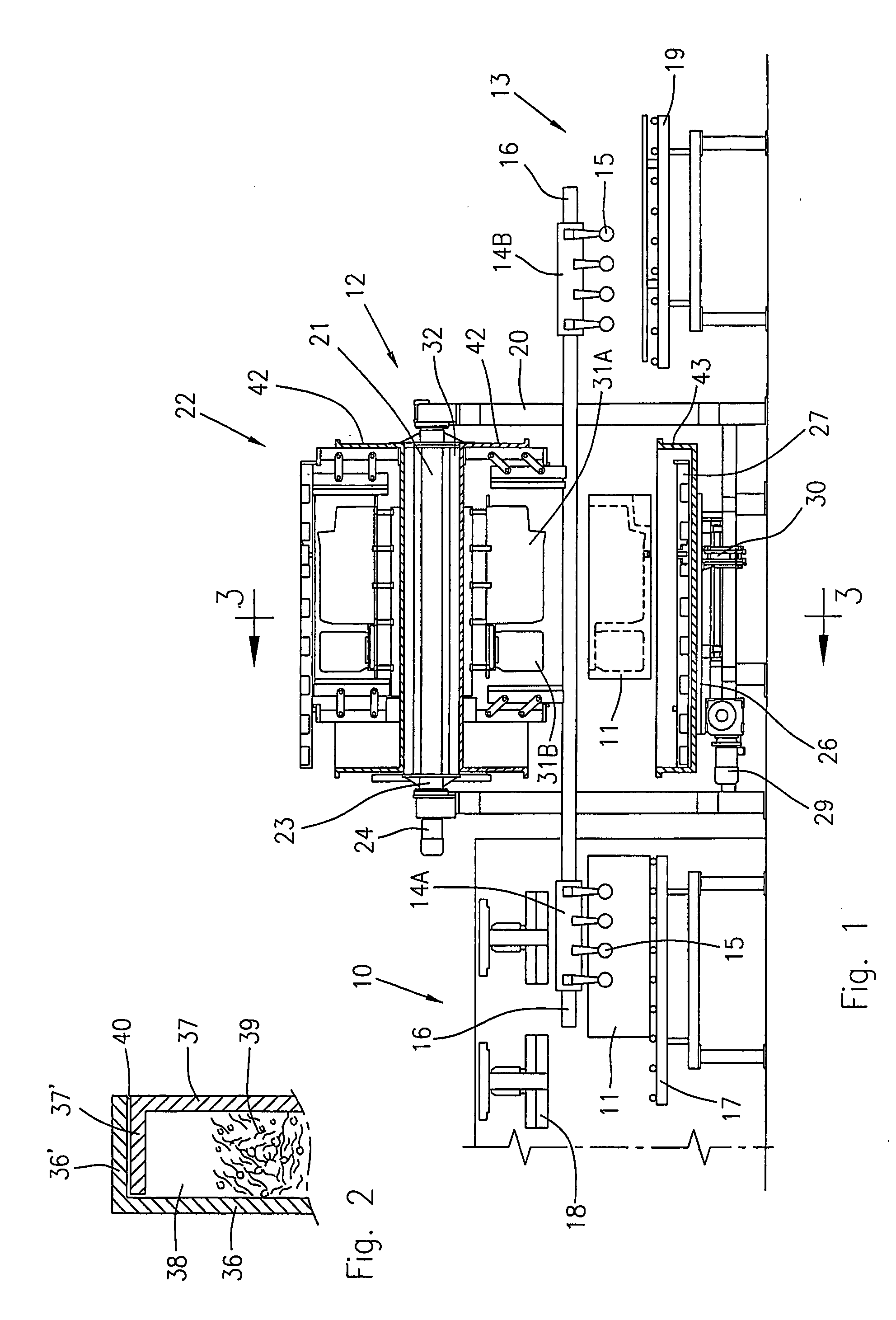 Method and Rotary Drum Installation for Vacuum Foaming of Refrigerators