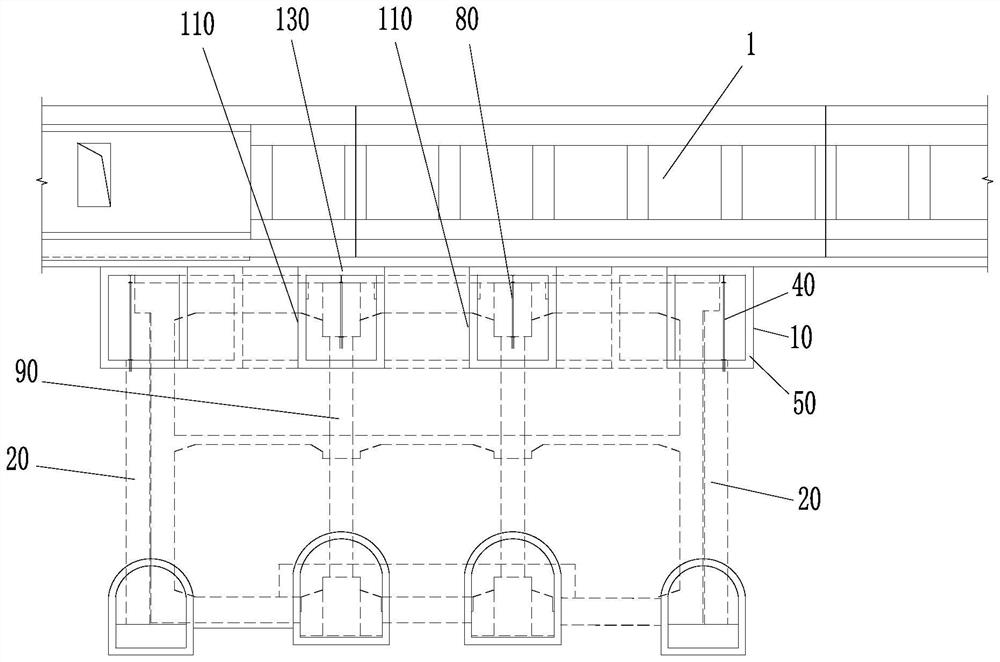 Construction method for lower storey adding of existing building