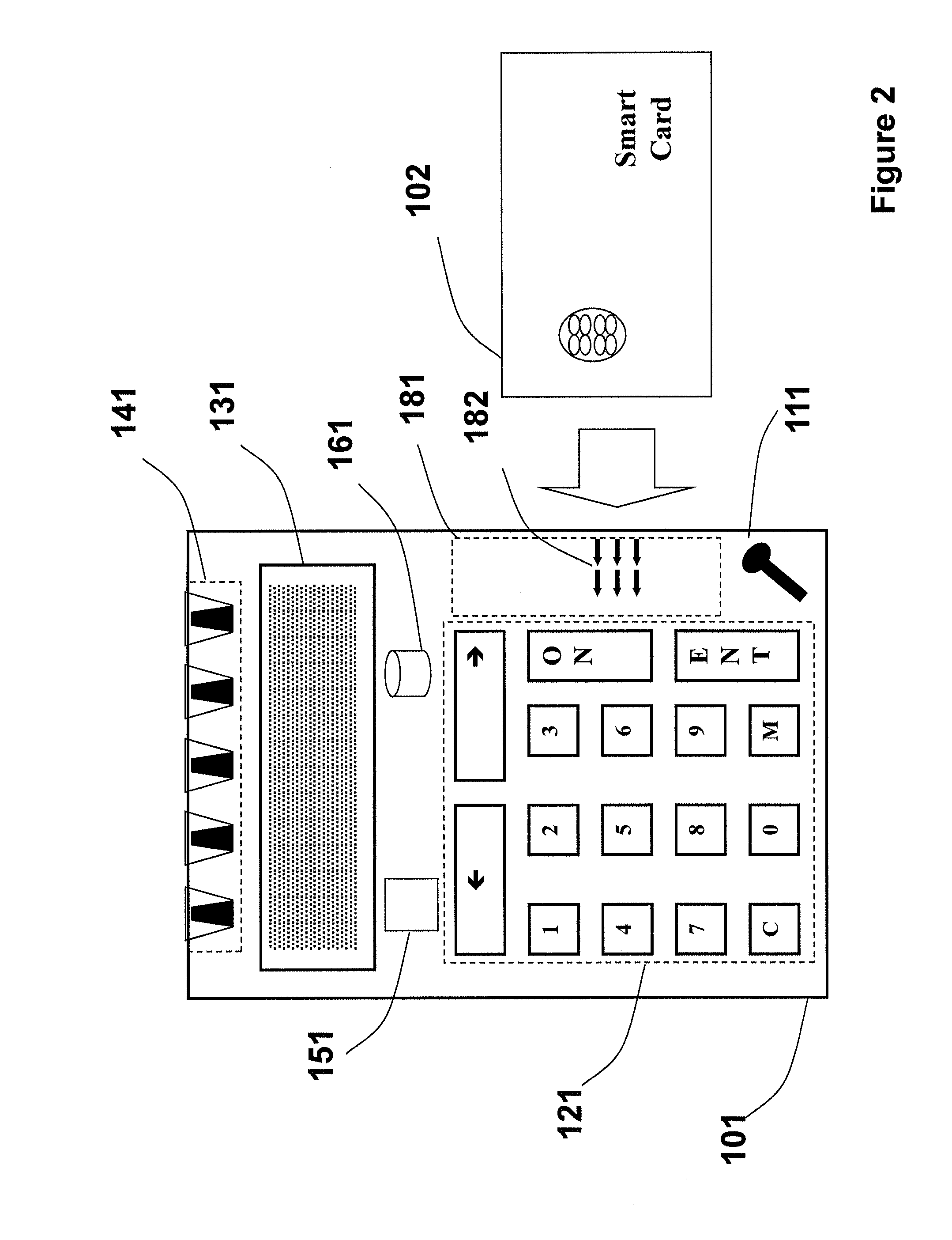 Strong authentication token with acoustic data input over multiple carrier frequencies