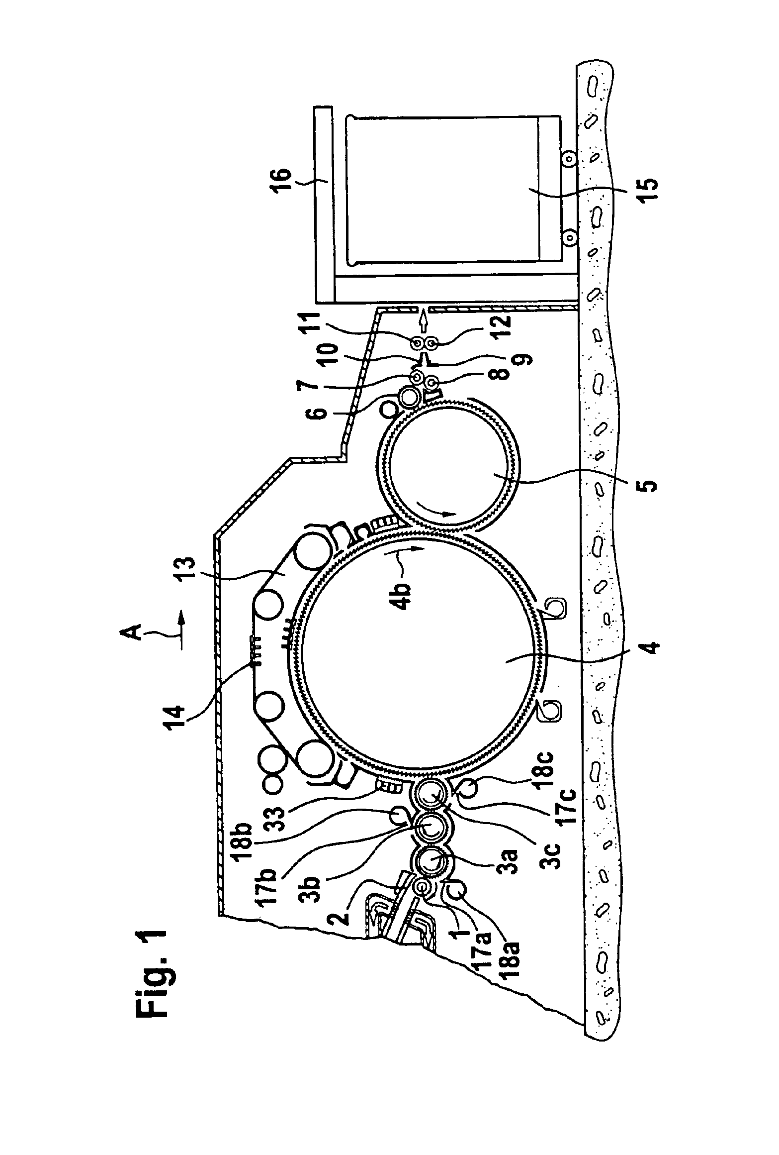 Separating device for a textile processing machine