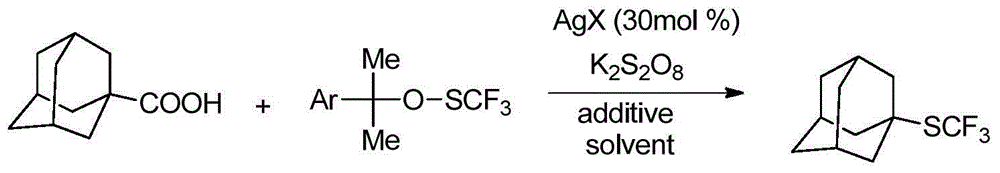 Alkyl trifluoromethyl thioether compound and preparation method thereof