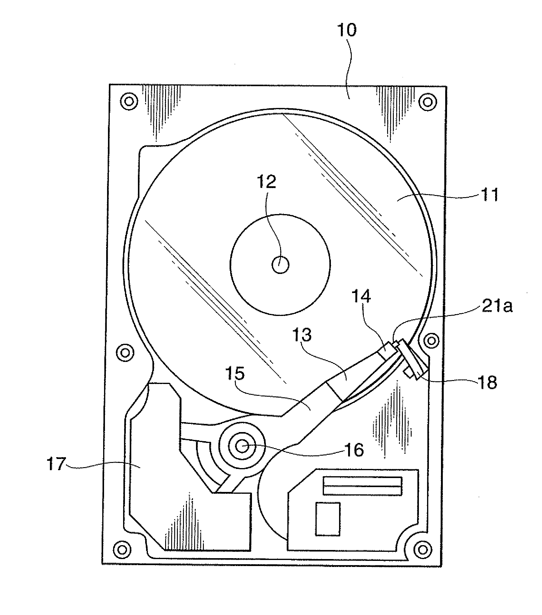 Head assembly, magnetic disk drive apparatus and rotation mechanism