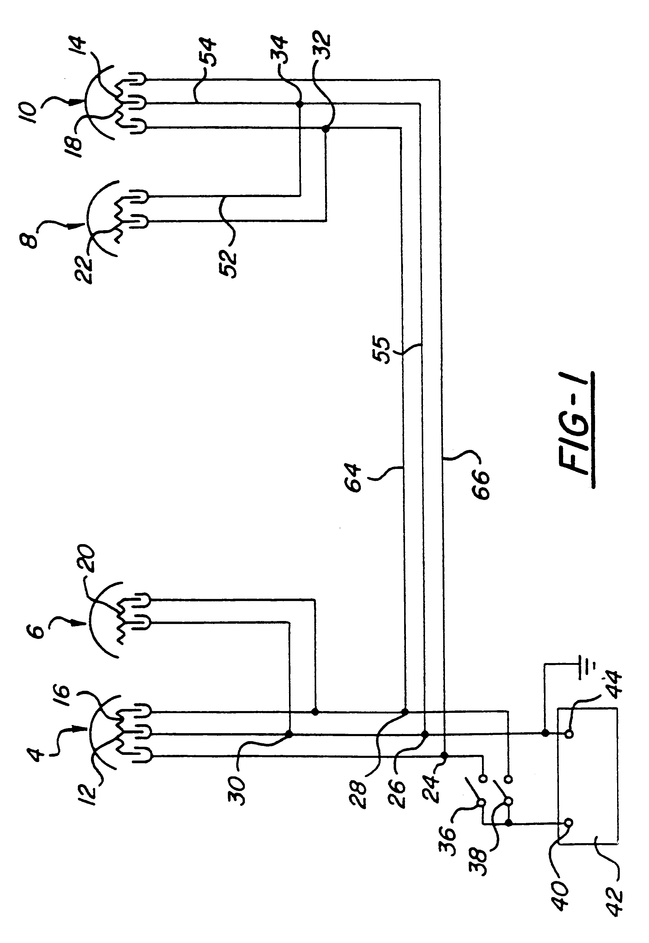 Electrical system for vehicle daytime running lights