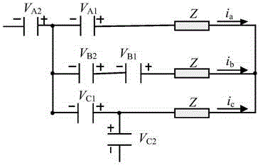 Three-level H-bridge five-level inverter direct-current side capacitor voltage balancing method