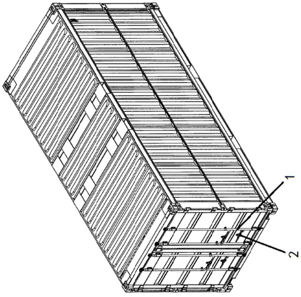 Rod body and container door rod comprising same