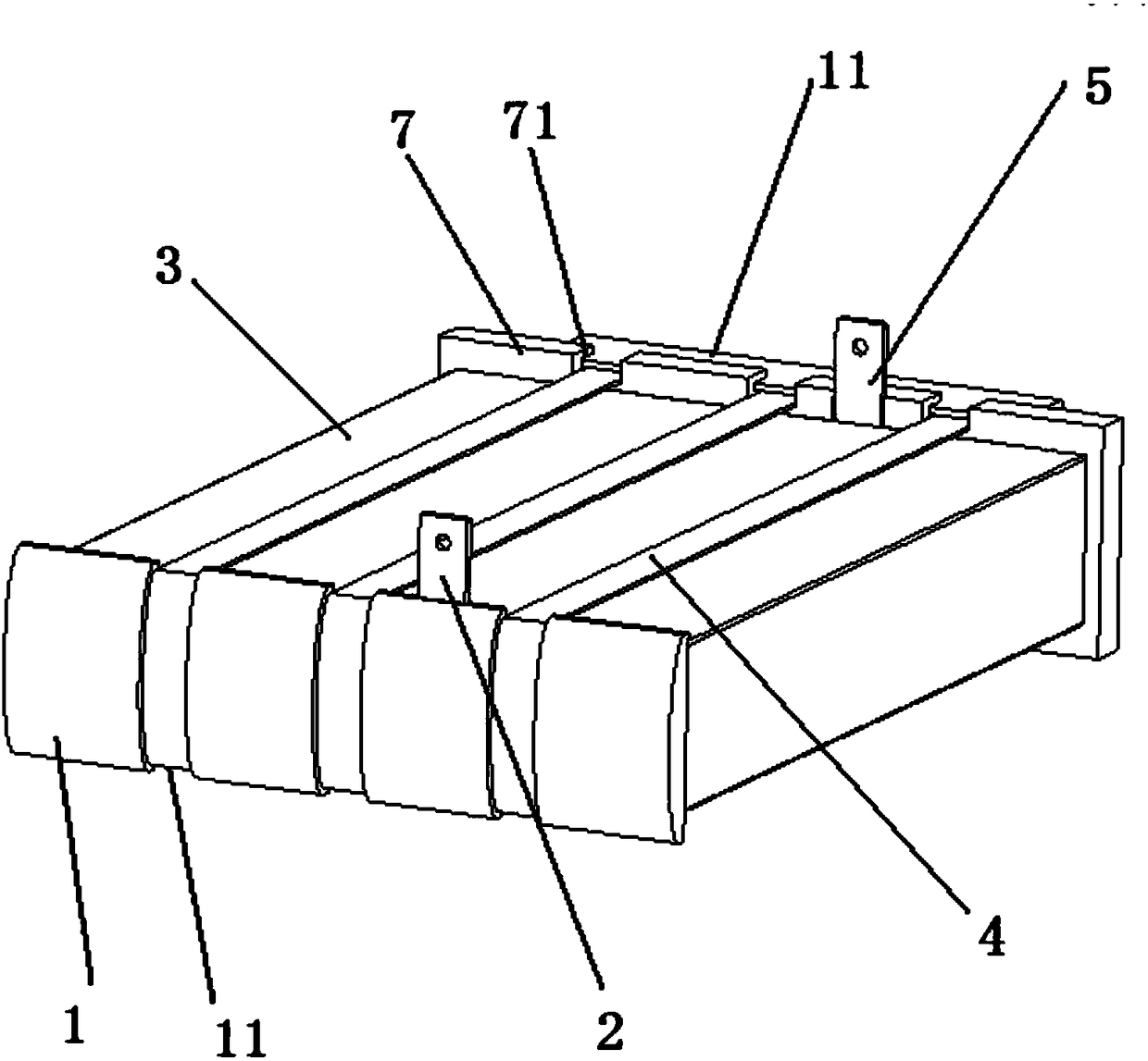A proton exchange membrane fuel cell stack steel belt fastening device