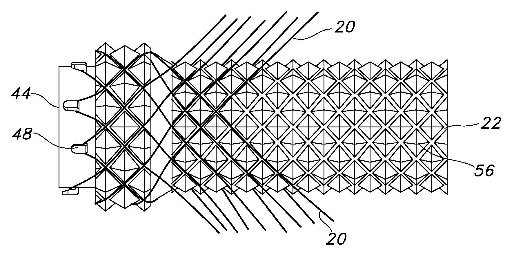 Atraumatic stent and method and apparatus for making the same
