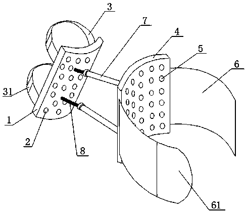 Arm support for preventing armpit fester after radiotherapy