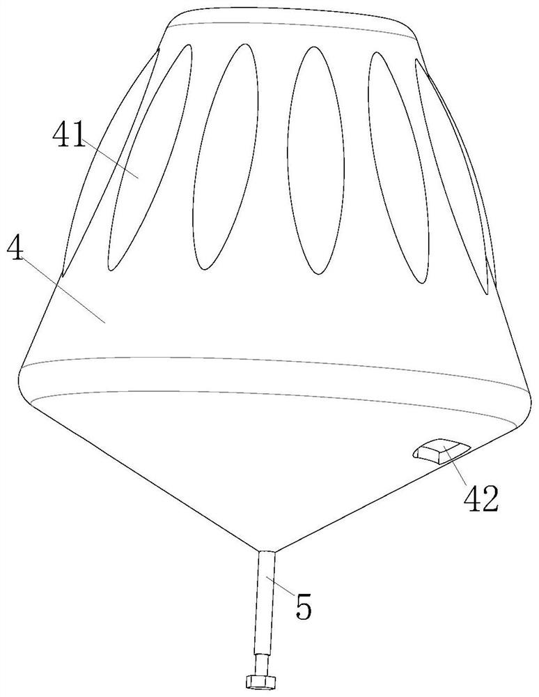 Offshore seawater desalination treatment device