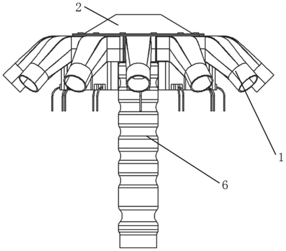 Electric drive control distributor and method for rice and wheat collection and row unit