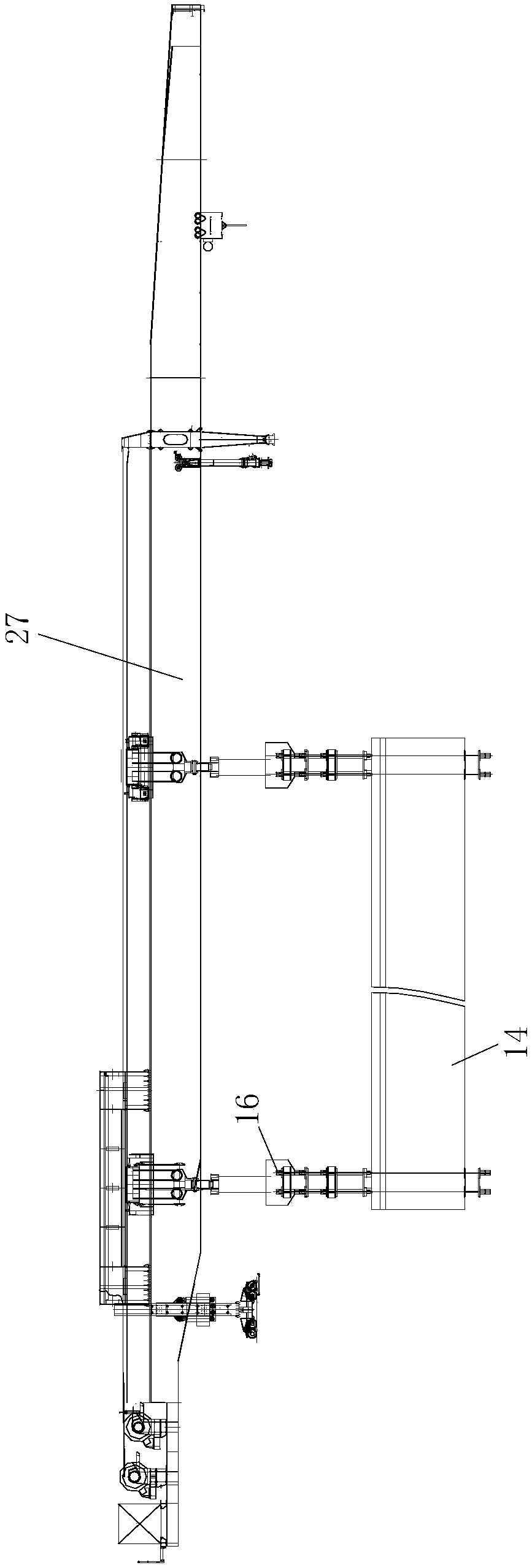 Dismantling and installation construction method of whole group of bridges with upper span on existing line