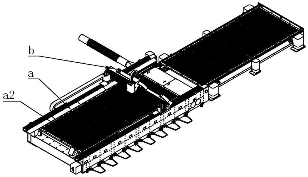 Cutting machine with intelligent lifting tail frame