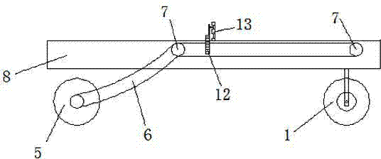 Concrete joint glue pouring and adhesive tape sticking device and using method thereof