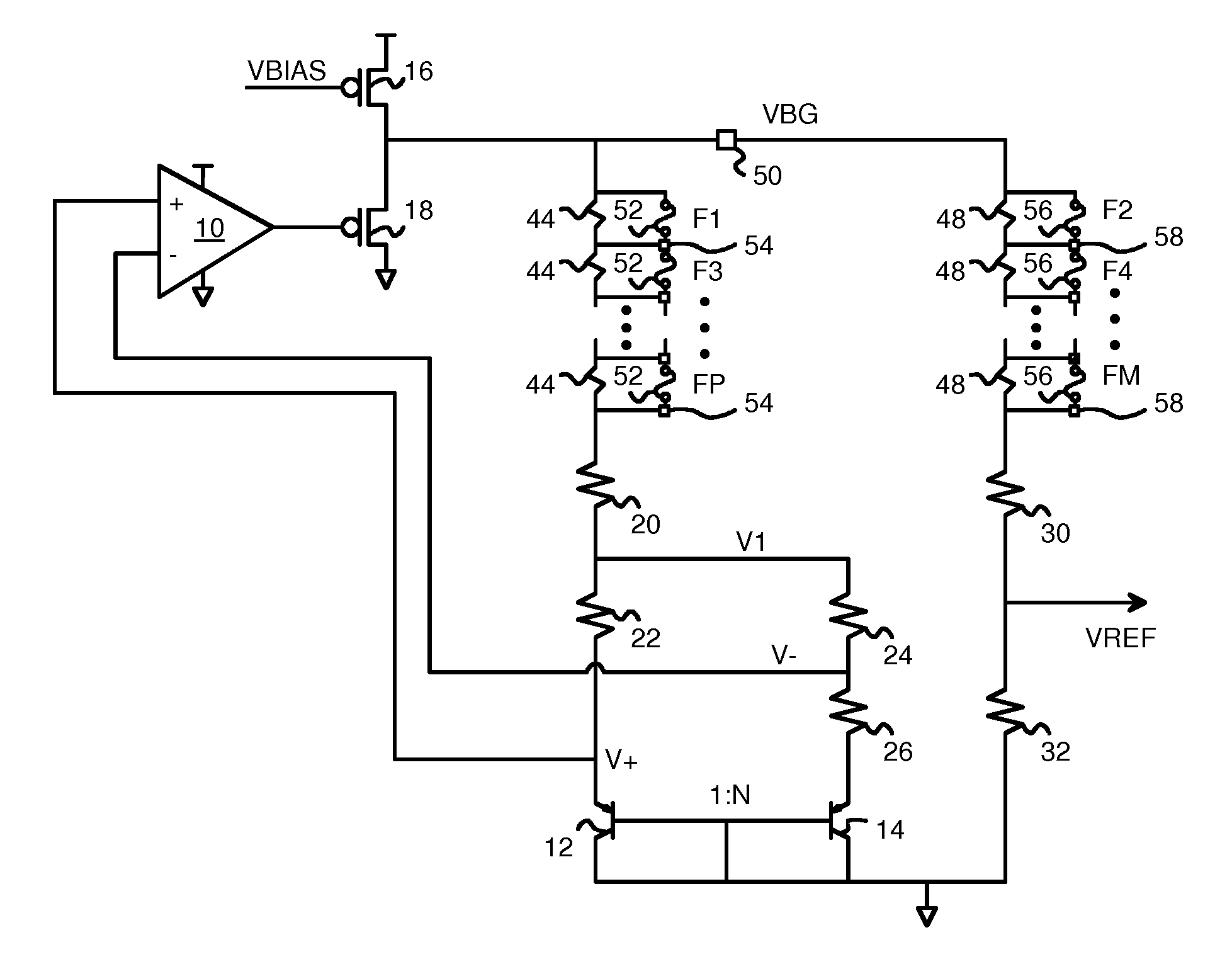 Bi-directional trimming methods and circuits for a precise band-gap reference