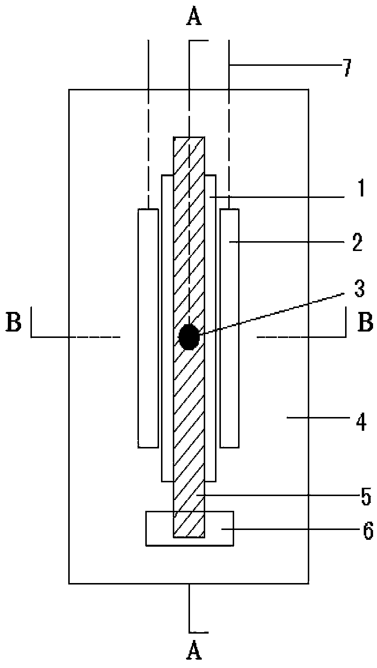 Electrochemical transducer for atmospheric corrosion of metal materials and application thereof